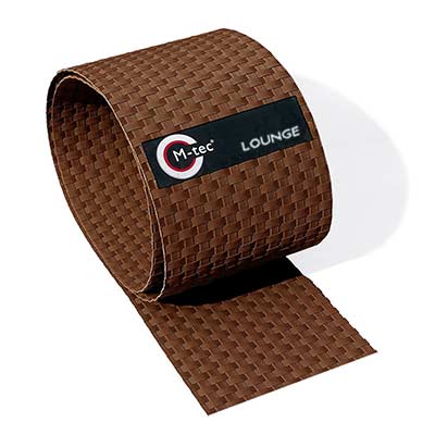 Sonderaktion | M-tec Lounge Rattanstreifen schokobraun
